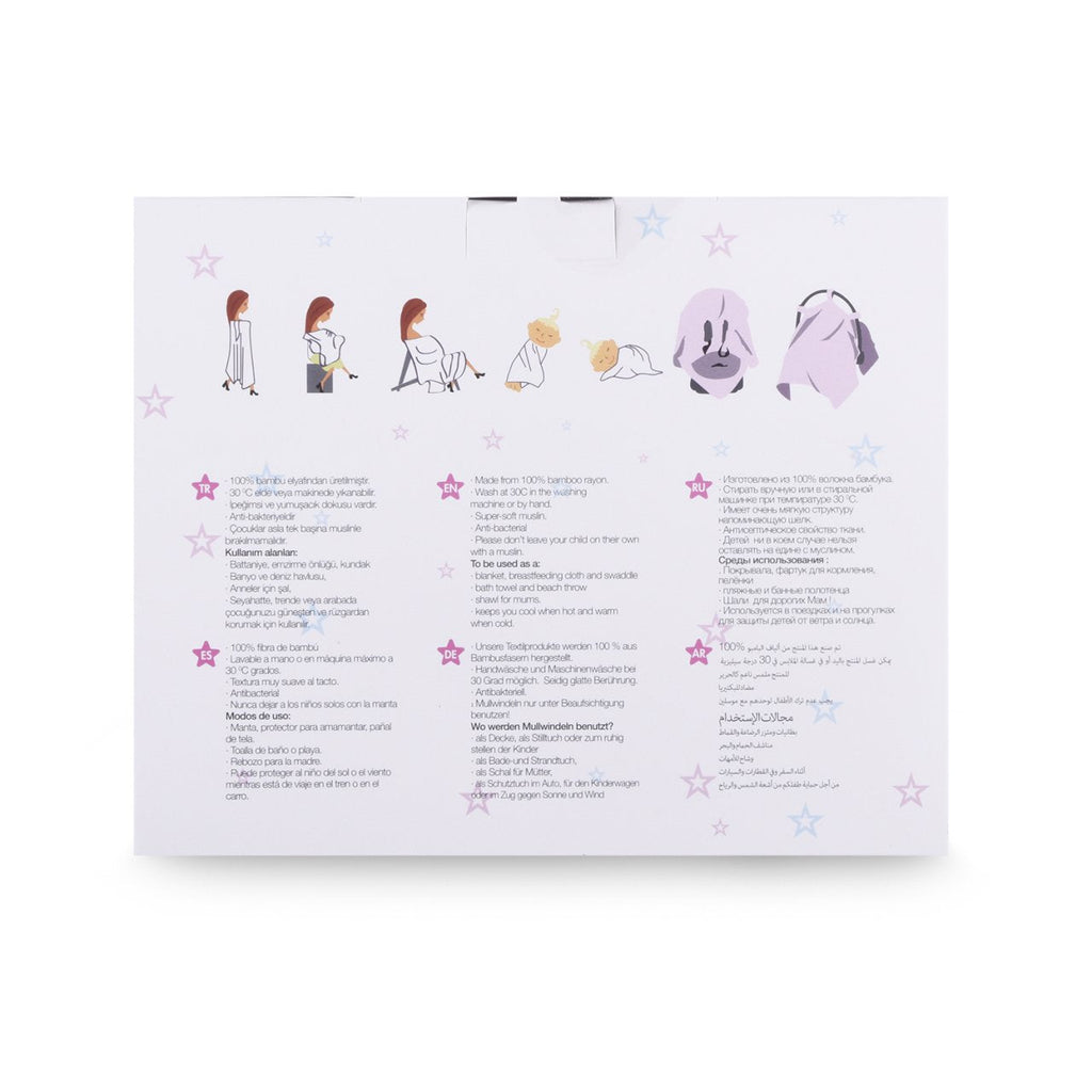 Grey Triangle Bamboo Large Muslin Swaddle