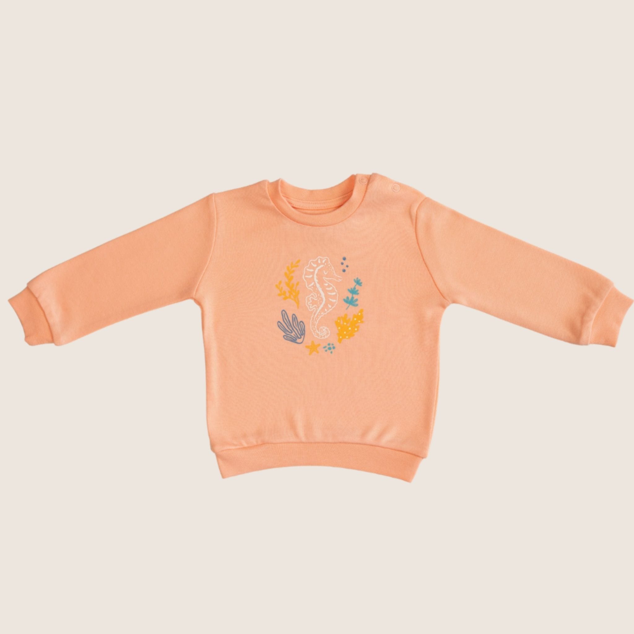 Seahorse Organic Bamboo Baby Sweatshirt