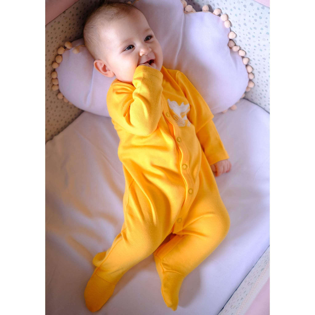Organic Bamboo Baby Sleepsuit – Dolphin | Bebekish