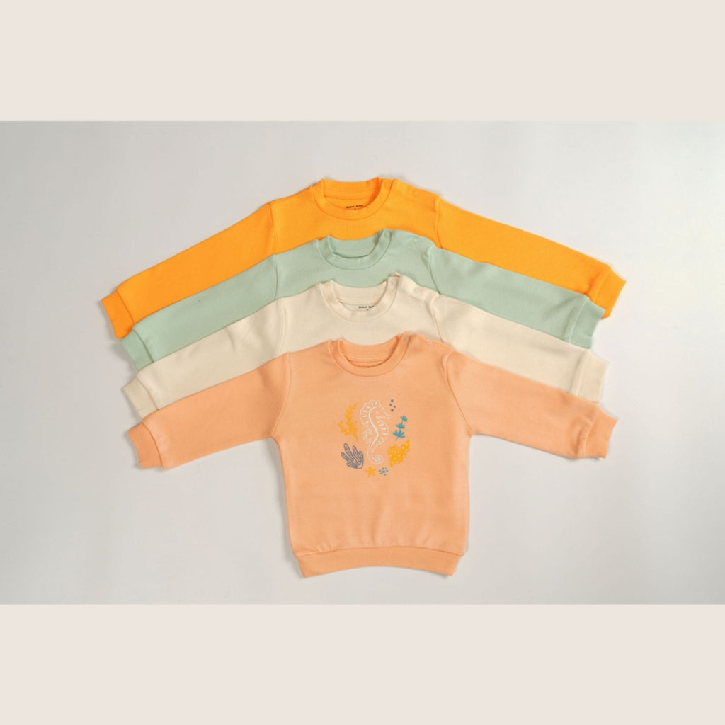 Seahorse Organic Bamboo Baby Sweatshirt
