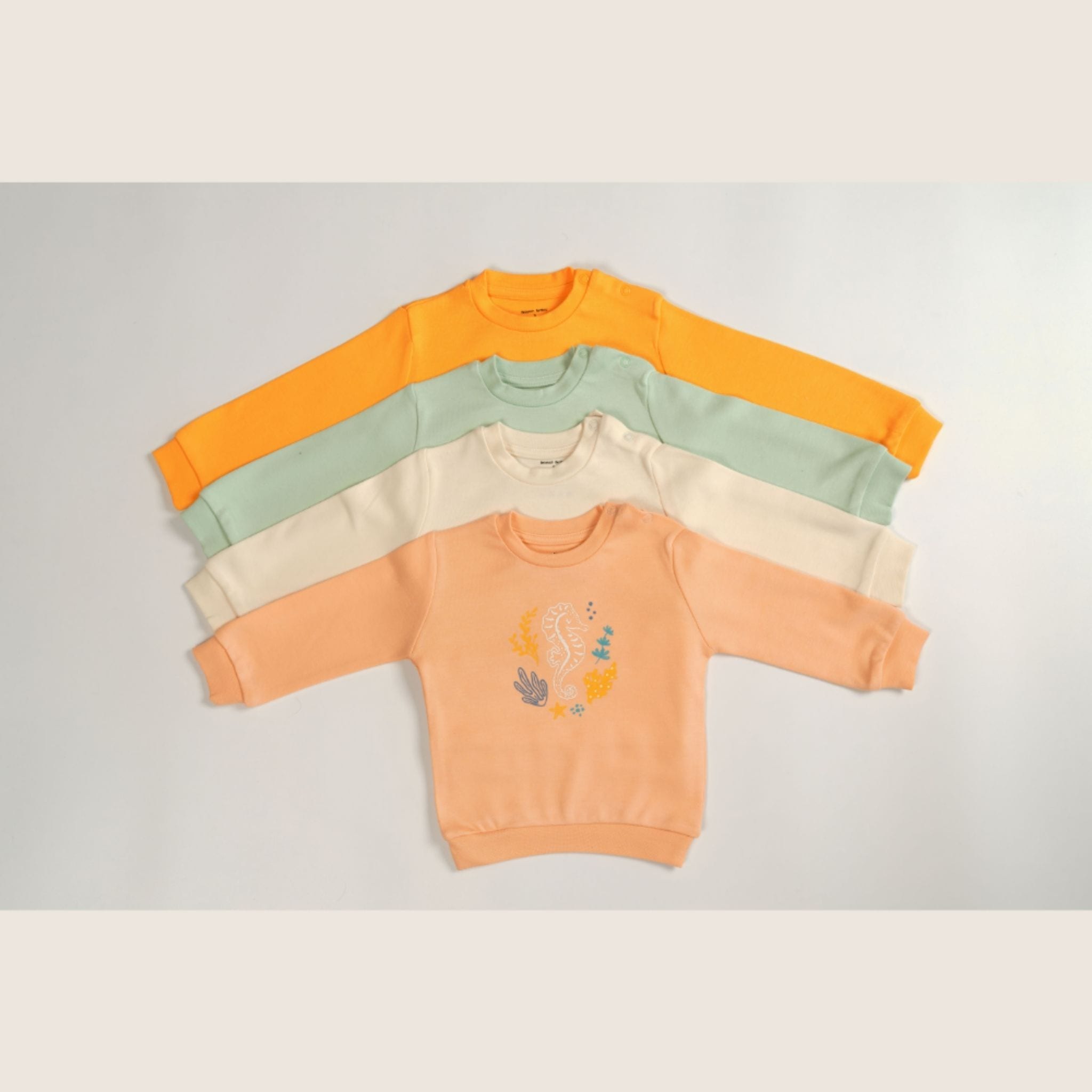 Seahorse Organic Bamboo Baby Sweatshirt