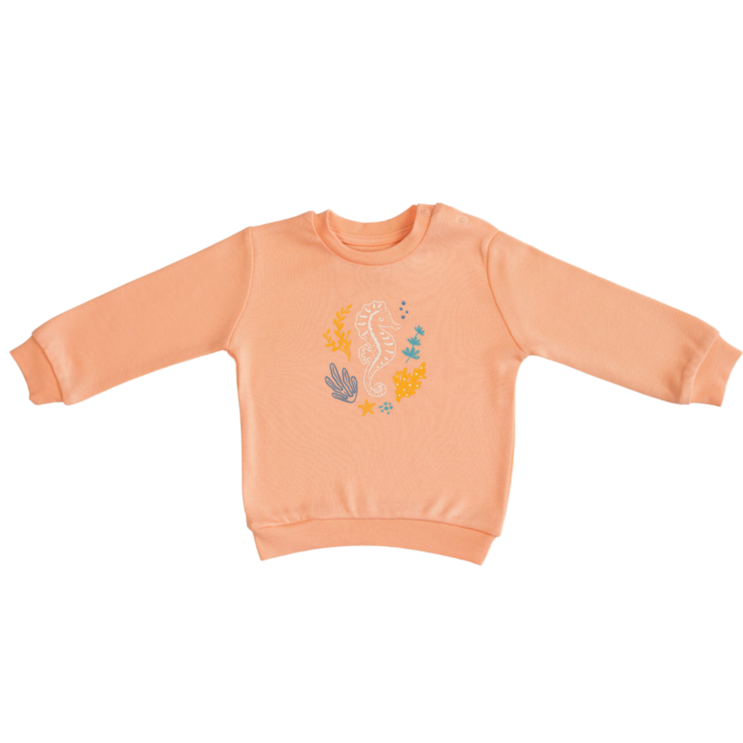Seahorse Organic Bamboo Baby Sweatshirt